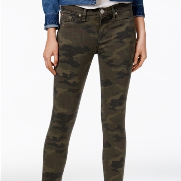 Hudson Jeans Denim - Hudson Collins High Rise Jeans in Camo Print